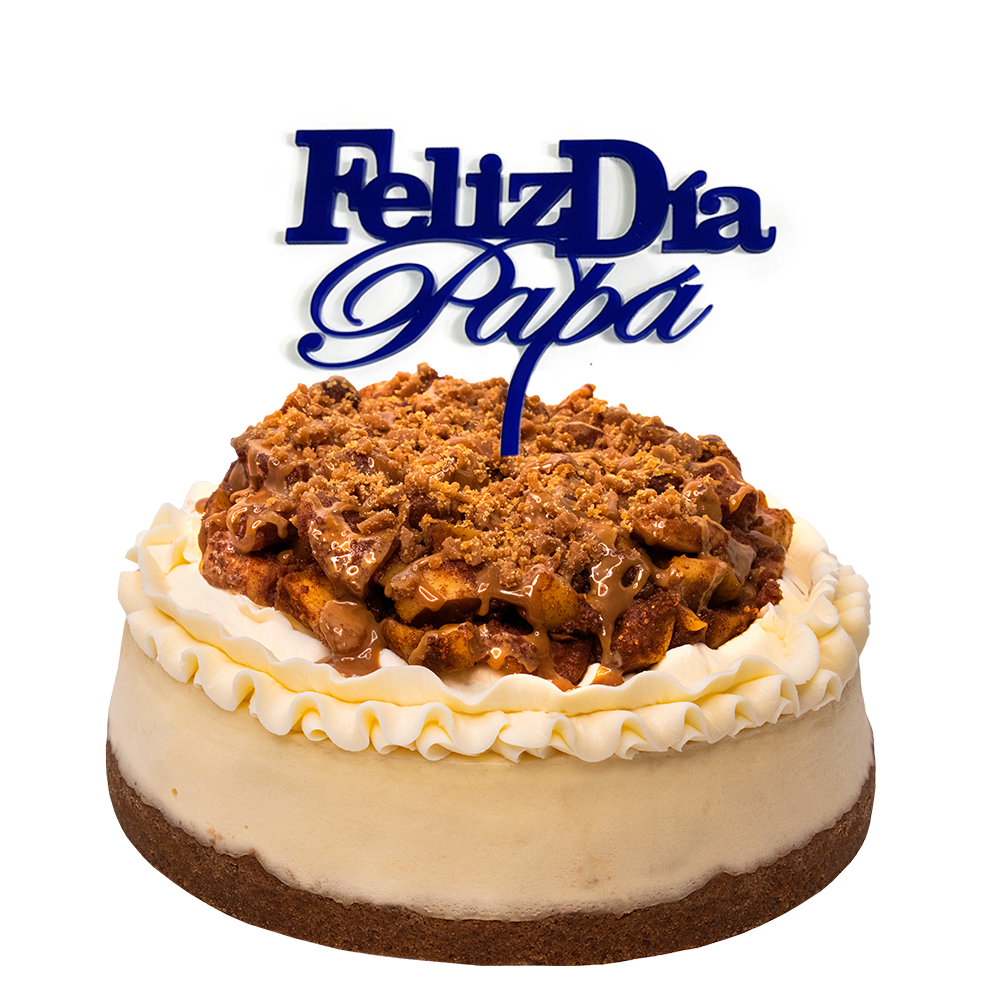 Cheesecake de manzana con canela